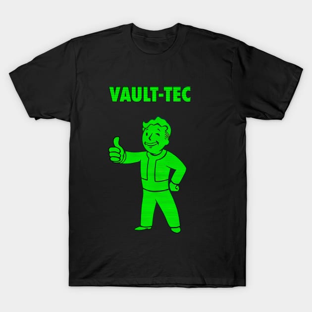 Pip Boy - Vault -Tec T-Shirt by Buff Geeks Art